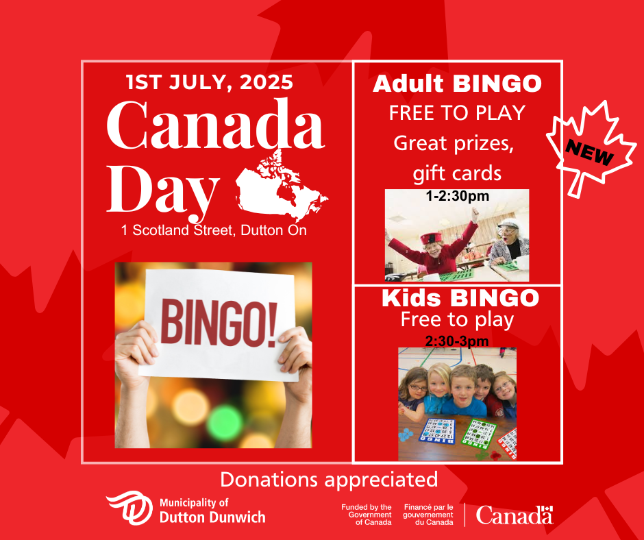 Canada Day Bingo