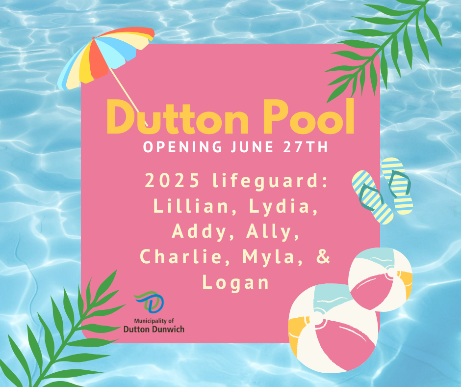Welcome Dutton Pool Lifeguards 2025